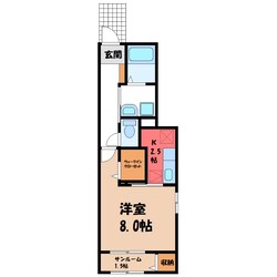 岡本駅 徒歩26分 1階の物件間取画像